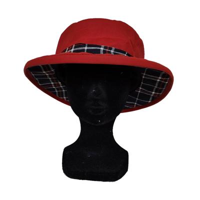 Thelma Wax Hoed Rood / Blauw