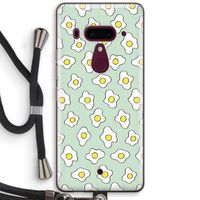 Spiegeleitjes: HTC U12+ Transparant Hoesje met koord