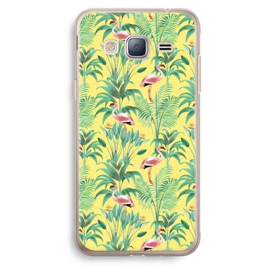Flamingo party: Samsung Galaxy J3 (2016) Transparant Hoesje