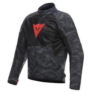 DAINESE Ignite Air Tex, Doorwaai motorjas heren, Camo-Zwart-Fluo Rood