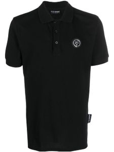 Plein Sport polo SS Thunder Tiger en coton - Noir