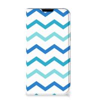 Apple iPhone 14 Plus | Hoesje met Magneet | Zigzag Blauw