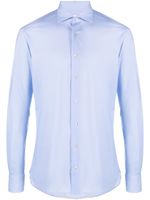 Traiano Milano chemise à boutonnière - Bleu