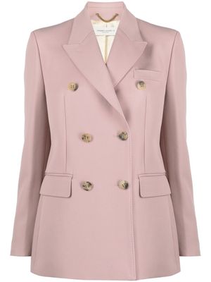 Golden Goose blazer croisé à revers crantés - Rose
