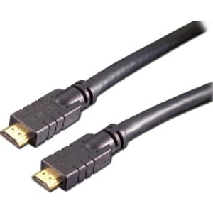 e+p HDMV 401/25 HDMI kabel 25 m HDMI Type A (Standaard) Zwart