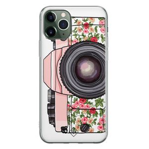 iPhone 11 Pro Max siliconen telefoonhoesje - Hippie camera