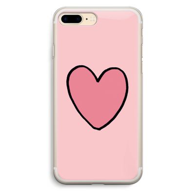 Hartje: iPhone 7 Plus Transparant Hoesje
