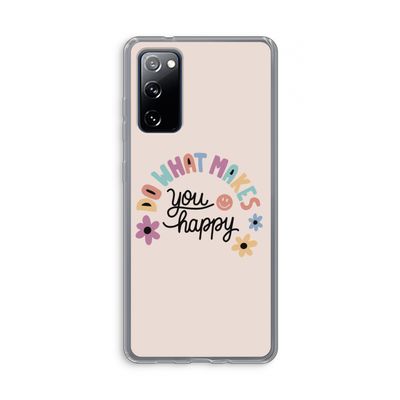 Happy days: Samsung Galaxy S20 FE / S20 FE 5G Transparant Hoesje