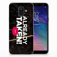 Samsung Galaxy A6 (2018) | Siliconen hoesje | met naam Already Taken Black