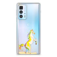 Motorola Edge 20 Pro Telefoonhoesje met Naam Horse Color
