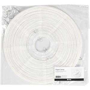 Creativ Company Rijstpapier lamp wit druppel, 27cm