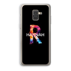 Abstract Spectrum: Samsung Galaxy A8 (2018) Transparant Hoesje