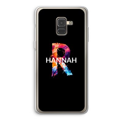 Abstract Spectrum: Samsung Galaxy A8 (2018) Transparant Hoesje