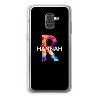 Abstract Spectrum: Samsung Galaxy A8 (2018) Transparant Hoesje