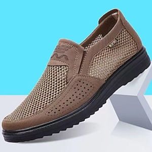 Voor heren Instappers en instappers Vrijetijdsschoenen voor heren Grote maten Klassieke instappers Stoffen loafers Comfortabele schoenen Wandelen Casual Buiten Dagelijks Doek Ademend Comfortabel Lightinthebox