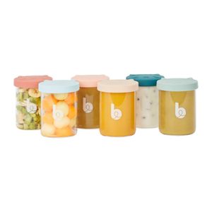 BabyMoov A004315 Voorraaddoos Rond Pot 0,25 l Transparant 6 stuk(s)