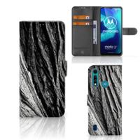 Book Style Case Motorola G8 Power Lite Boomschors Grijs