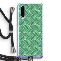 Moroccan tiles 2: Huawei P30 Transparant Hoesje met koord
