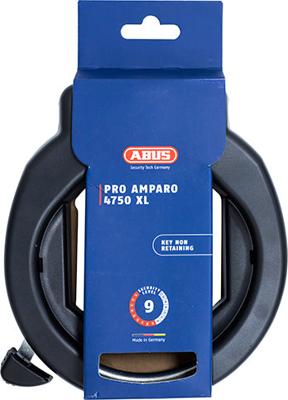Abus frame ringslot amparo 4750xl r. security level 9. met grote wiel opening