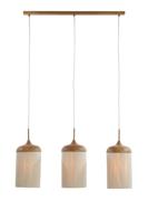 Light & Living Hanglamp 3-lichtsDania lichte hout print - 2980443