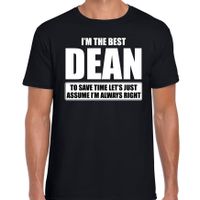 I'm the best dean / ik ben de beste decaan cadeau t-shirt zwart voor heren