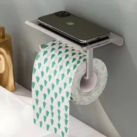 SmartHold Luxe - Aluminium Toiletrolhouder met Telefoonplankje