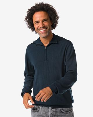 HEMA Herentrui Frank merinowol donkerblauw (donkerblauw)
