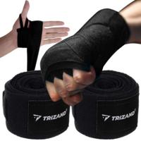 Trizand Boxing Bandage - 2x stuks - 4m - zwart - boks bandage - boksbandage