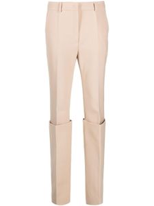 Sportmax pantalon fuselé à design superposé - Marron