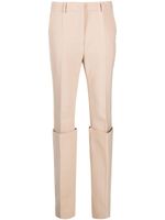 Sportmax pantalon fuselé à design superposé - Marron