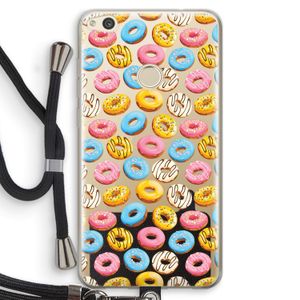Pink donuts: Huawei Ascend P8 Lite (2017) Transparant Hoesje met koord
