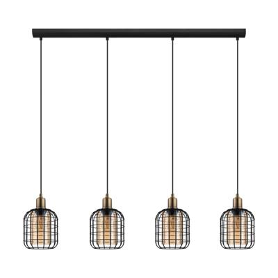 Eglo Eetkamer hanglampChisle met amber glas - 43528