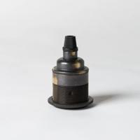 E27 fitting Geborsteld Edison periode met lampenkap ring