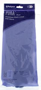 Pura Handschoen latexvrij blauw 9/L (1 Paar)
