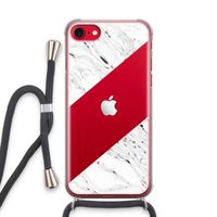 Biggest stripe: iPhone SE 2020 Transparant Hoesje met koord