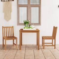 3-delige Tuinset massief teakhout