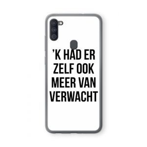 Meer verwacht: Samsung Galaxy A11 Transparant Hoesje