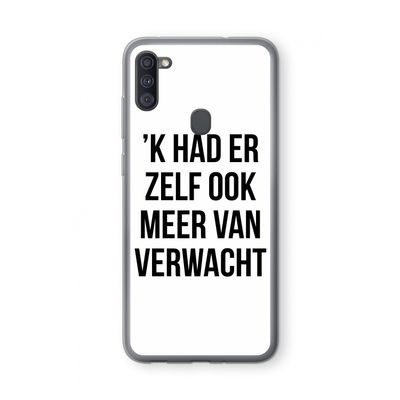 Meer verwacht: Samsung Galaxy A11 Transparant Hoesje