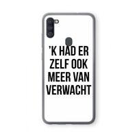 Meer verwacht: Samsung Galaxy A11 Transparant Hoesje Meer verwacht: Samsung Galaxy A11 Transparant Hoesje