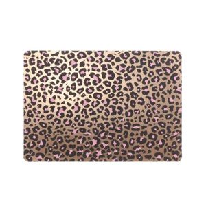 1x Tafel placemats/onderleggers met bronzen panterprint 30 x 45 cm   -