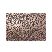 1x Tafel placemats/onderleggers met bronzen panterprint 30 x 45 cm   - - thumbnail