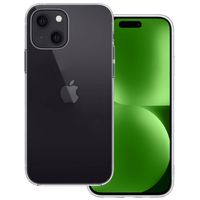Basey Apple iPhone 15 Plus Hoesje Siliconen Hoes Case Cover - Transparant - thumbnail