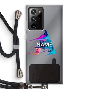 Abstract Spectrum: Samsung Galaxy Note 20 Ultra / Note 20 Ultra 5G Transparant Hoesje met koord
