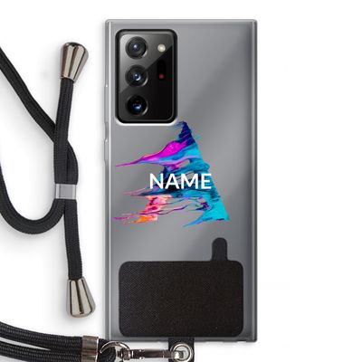 Abstract Spectrum: Samsung Galaxy Note 20 Ultra / Note 20 Ultra 5G Transparant Hoesje met koord