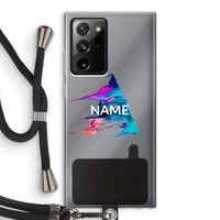 Abstract Spectrum: Samsung Galaxy Note 20 Ultra / Note 20 Ultra 5G Transparant Hoesje met koord