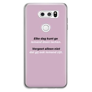 gij zijt ook iemand: LG V30 Transparant Hoesje