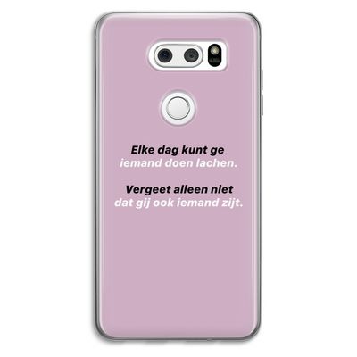 gij zijt ook iemand: LG V30 Transparant Hoesje