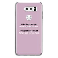 gij zijt ook iemand: LG V30 Transparant Hoesje gij zijt ook iemand: LG V30 Transparant Hoesje