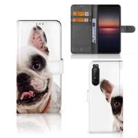 Sony Xperia 1 II | Telefoonhoesje | Met pasjeshouder | Franse Bulldog Sony Xperia 1 II | Telefoonhoesje | Met pasjeshouder | Franse Bulldog
