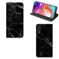 Samsung Galaxy A70 | Standcase | Marmer Zwart - Origineel Cadeau Vader